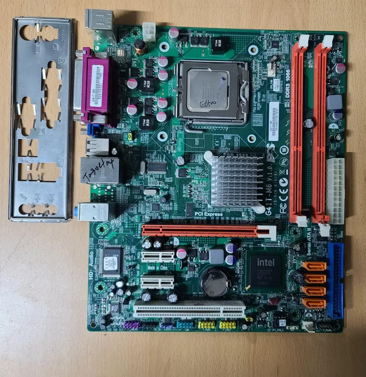 CPU メモリ付き　ECS　G41T-M6　LGA775 CPU メモリ付き ECS G41T-M6 LGA775
